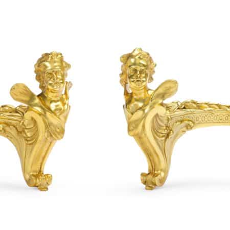 Pair of small andirons