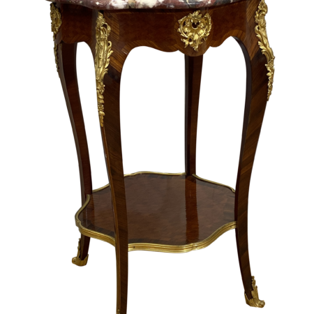 FRANCOIS LINKE zugeschrieben. Rundes Tischchen im Louis XV Stil. Paris 3. Viertel des XIX Jh.