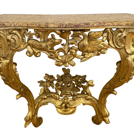 Vergoldete Louis XV Konsole