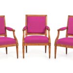 Satz von drei Fauteuils