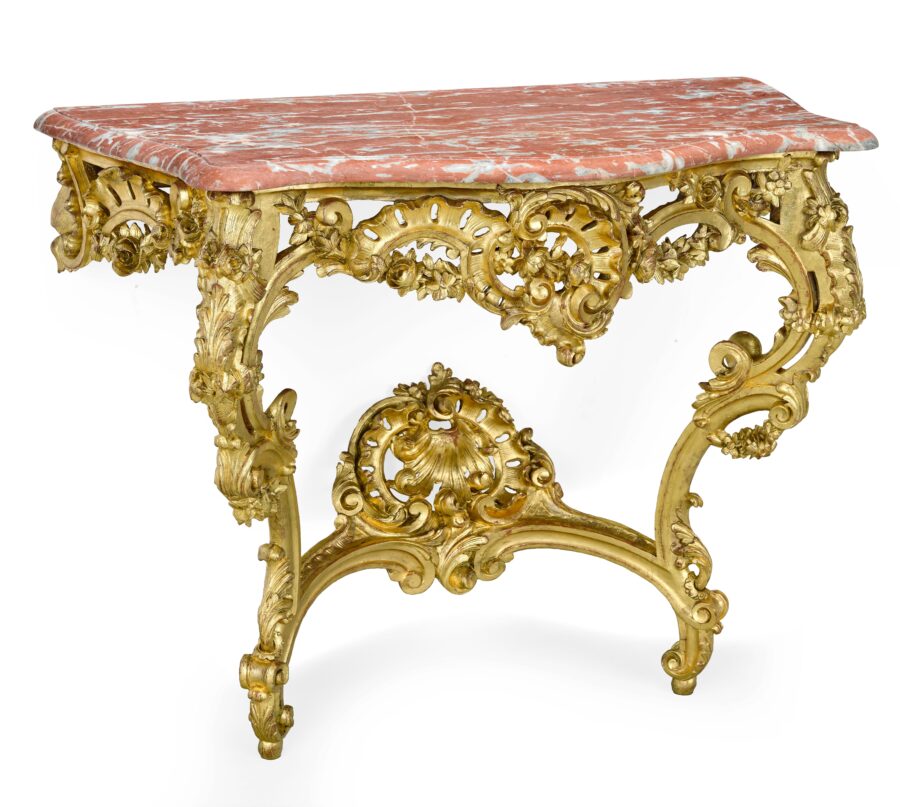 Wand- bzw. Konsoltisch, Frankreich Epoche Louis XV - Image 3