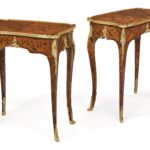 Rare Pair of Salon Tables