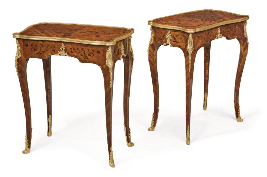 Rare Pair of Salon Tables